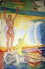 Edvard Munch Canvas Paintings - Awakening Men